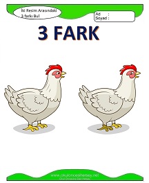 İki Resim Arasındaki Farkı Bul Etkinliği